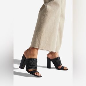CELLIE WOVEN HEELED SANDAL 6.5